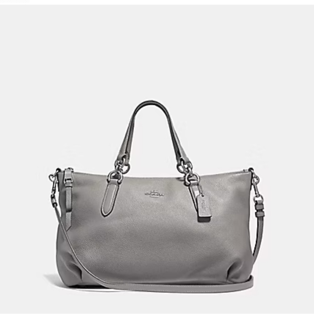 ALLY SATCHEL (COACH F30565)
HEATHER GREY/SILVER